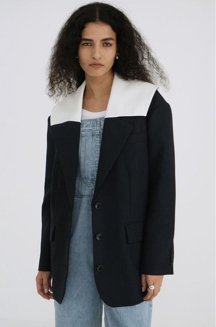 ジャケット・アウター CLANE SAILOR COLLAR TAILORED JACKET