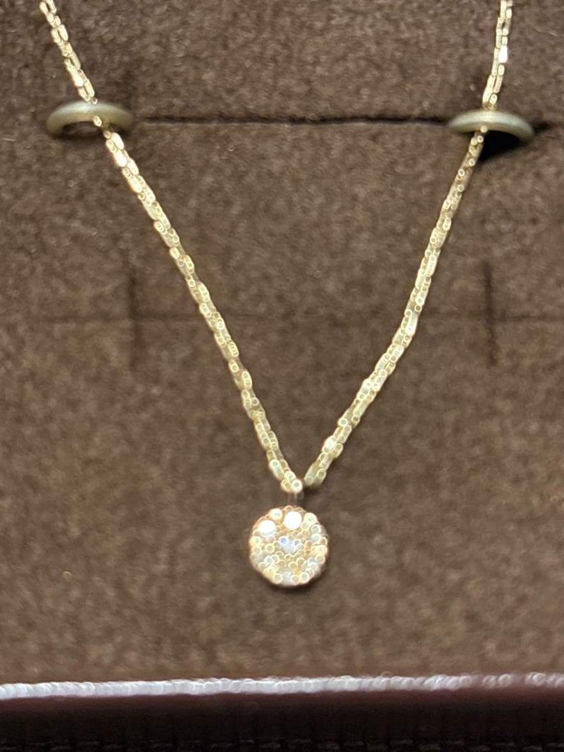 agete ダイヤモンド K10ネックレス