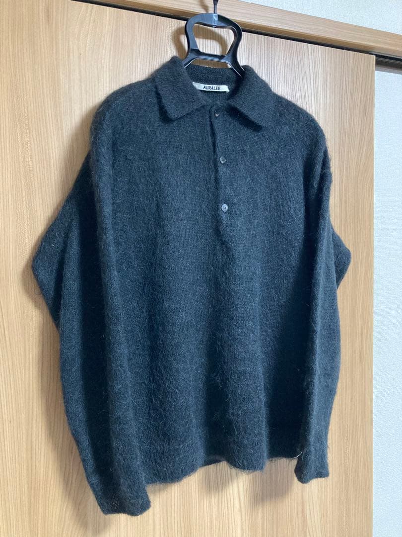 オーラリー 24AW BRUSHED SUPER KID MOHAIR KNIT