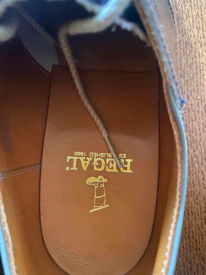 REGAL サドルシューズ 25㎝　ブラックソーテル