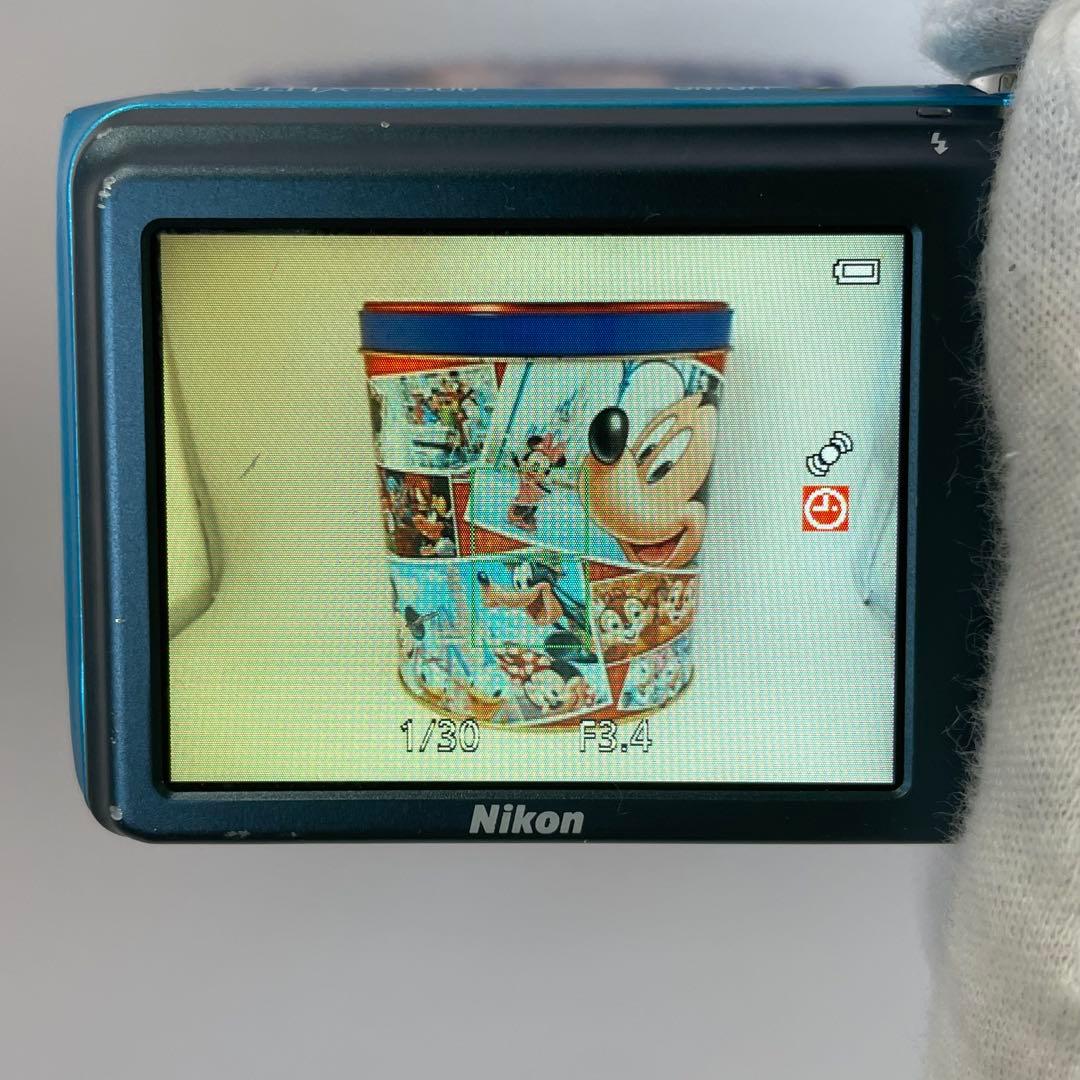 実写美⭕️【動作確認済】Nikon COOLPIX S3500 ブルー　デジカメ