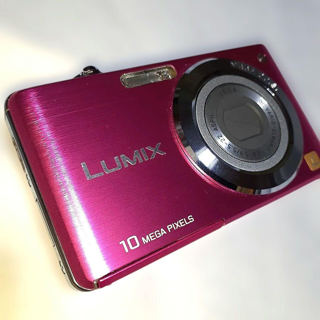 PanasoncLUMIX ピンクデジタルカメラ 10メガピクセル