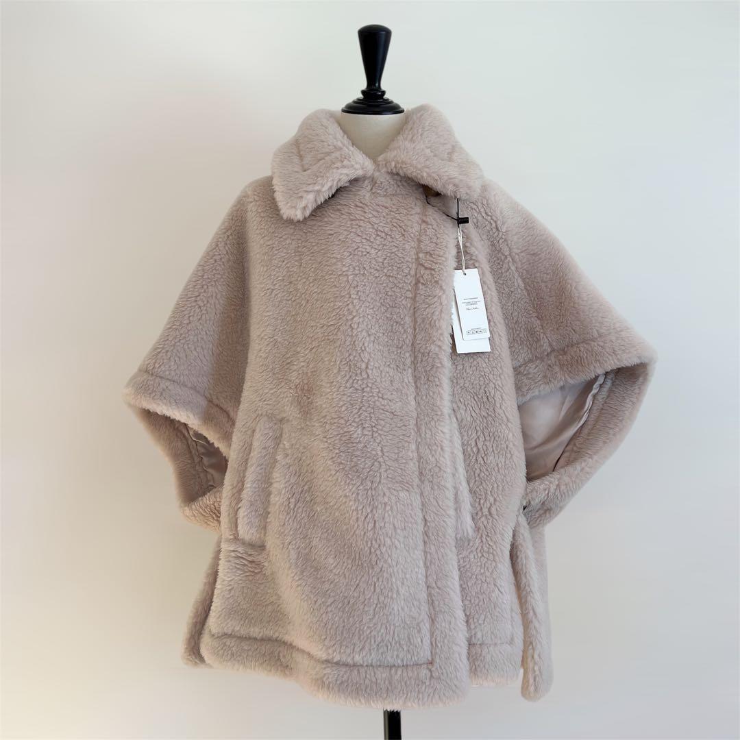 新品未使用 ベアポンチョ アルパカ素材 テディ ケープ