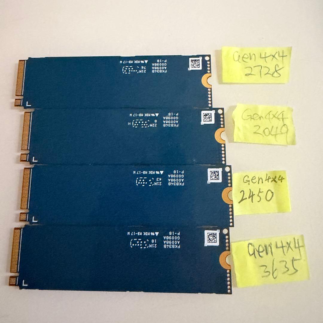 ★gen4 x 4 NVME 256Gb M.2 2280 SSD