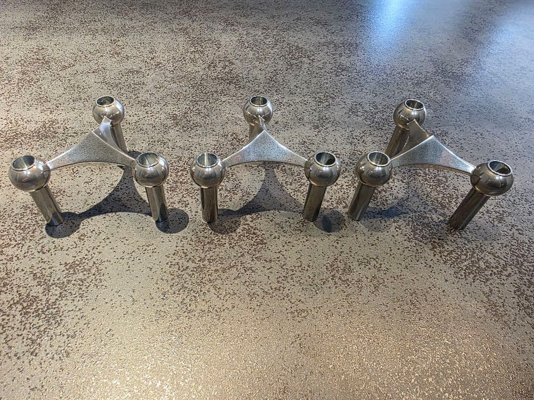 STOFF NAGELストッフナゲル キャンドルホルダー クローム