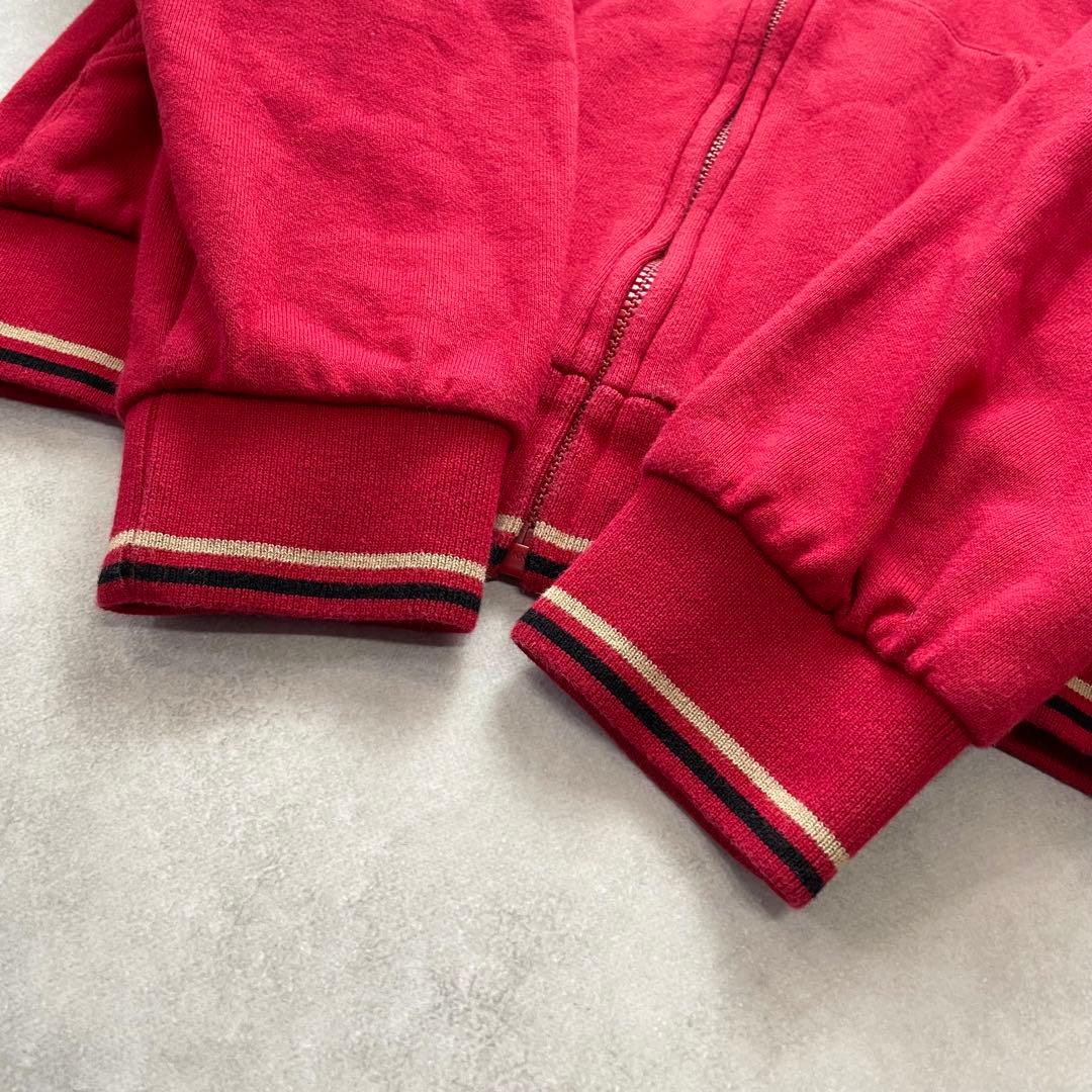 ホース刺繍✨バーバリーロンドン パーカー フード 赤 ノバチェック 長袖 高級感