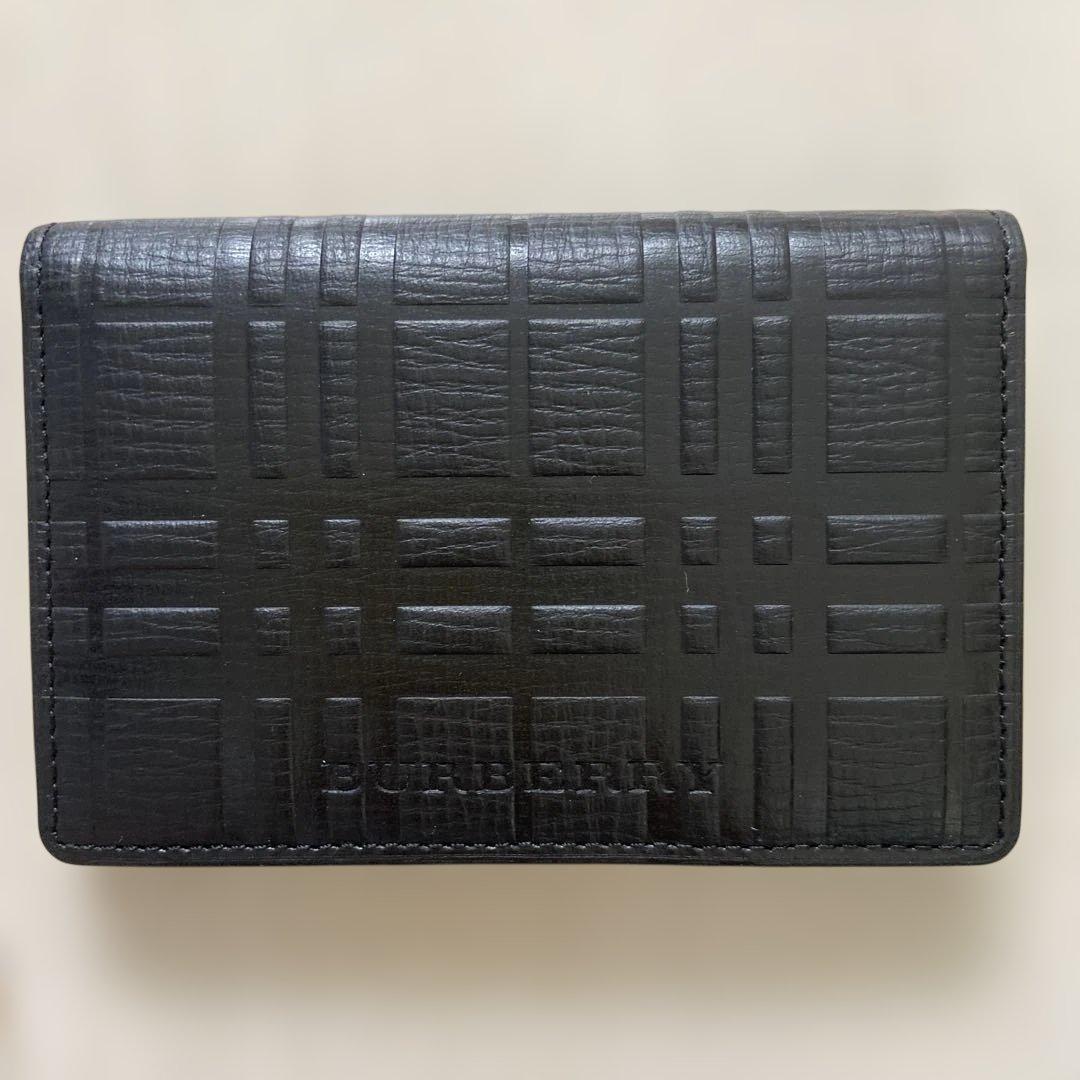 R　11月28日まで【新品　未使用】BURBERRY ブラック 名刺入れ
