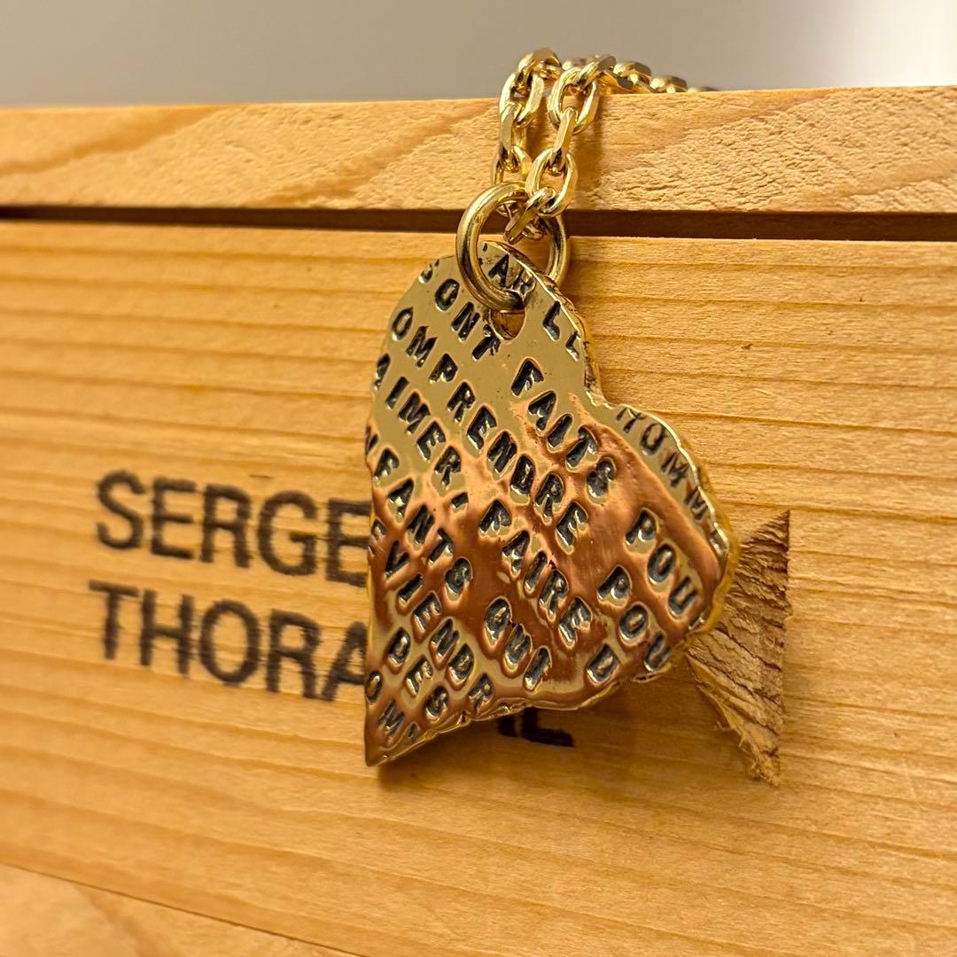 SERGE THORAVAL　愛の詩集　ゴールド　ネックレス　ハート