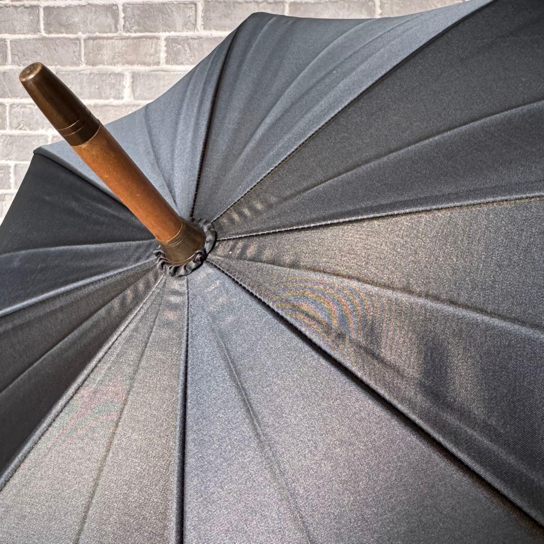美品 FENDI フェンディFFロゴ ダークネイビー長傘