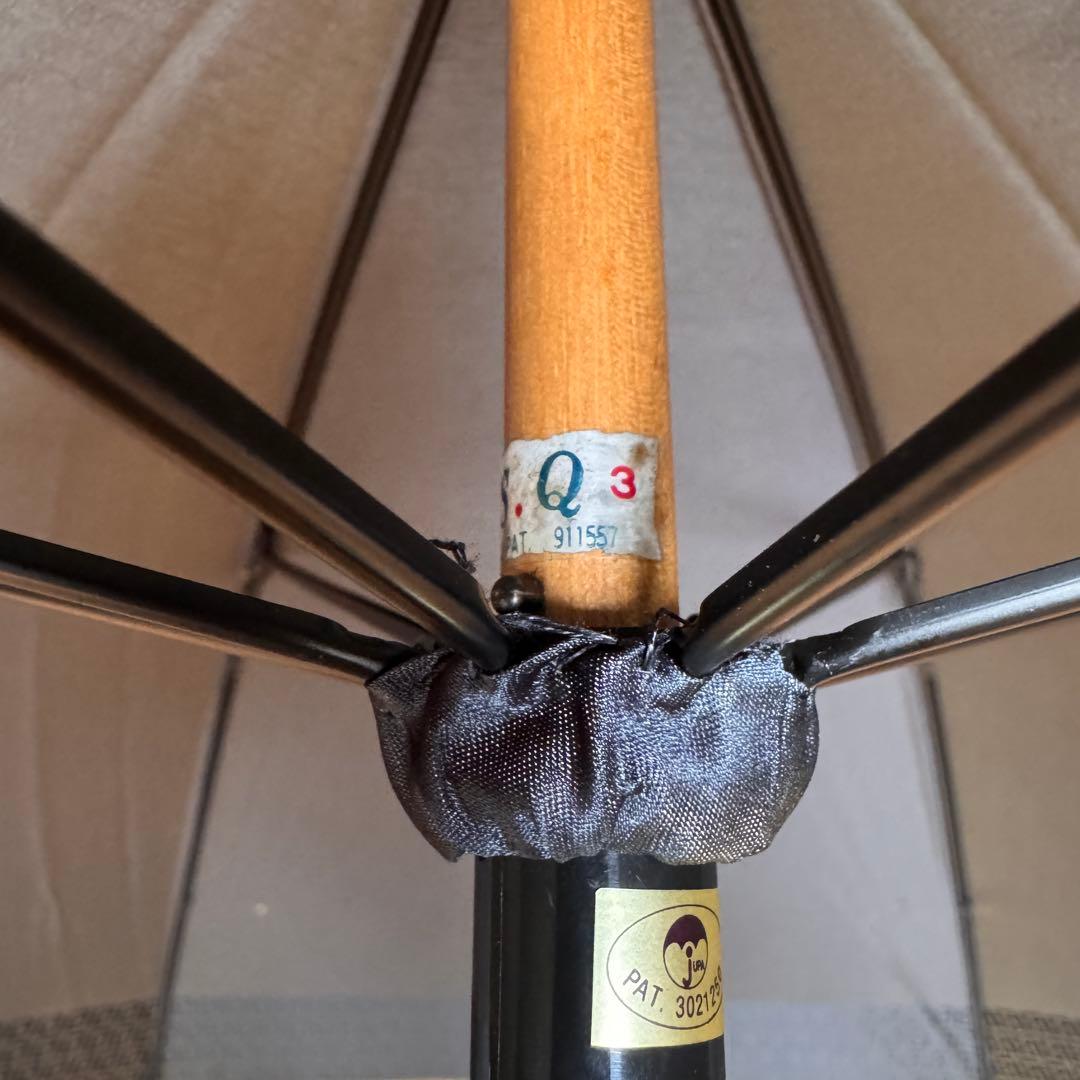 美品 FENDI フェンディFFロゴ ダークネイビー長傘