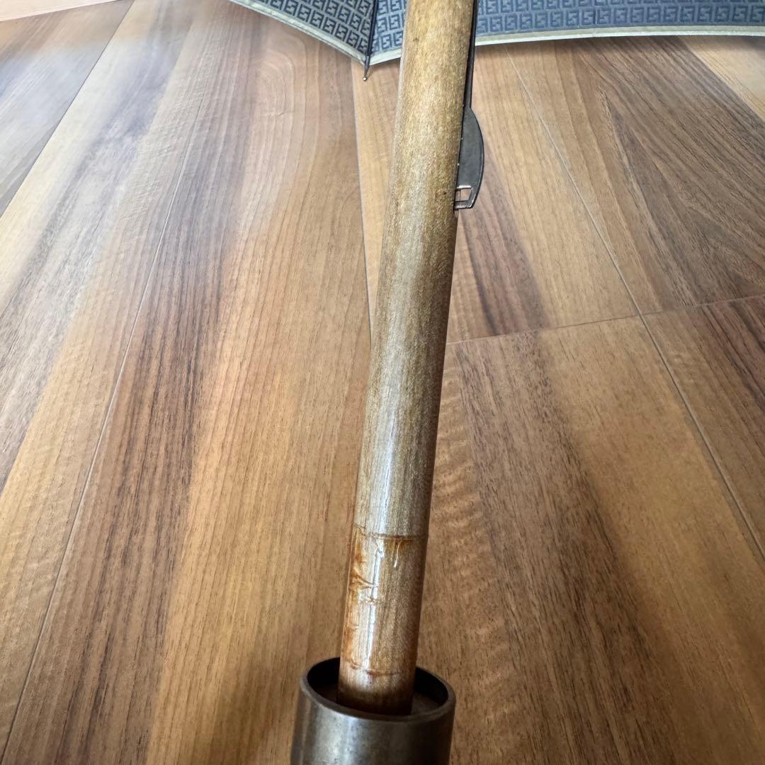 美品 FENDI フェンディFFロゴ ダークネイビー長傘