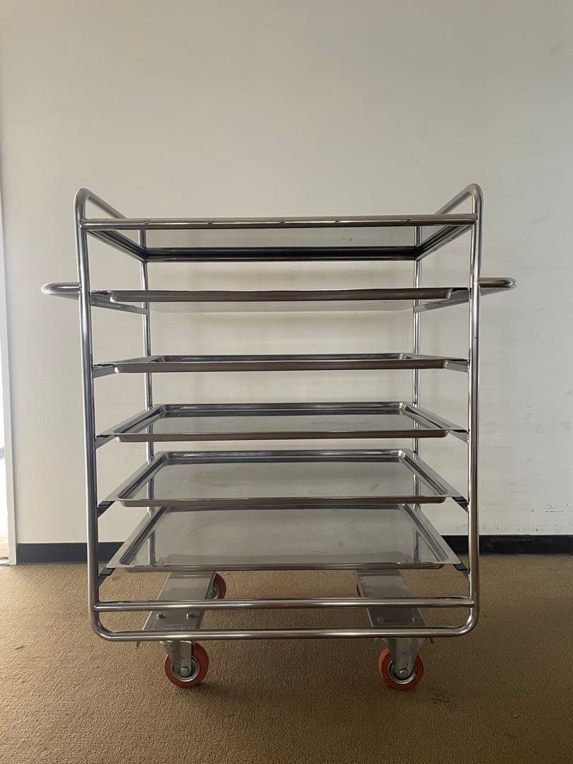 最終値下げ 美品 送料込み キッチンワゴン ホテル・レストラン キャスター付き