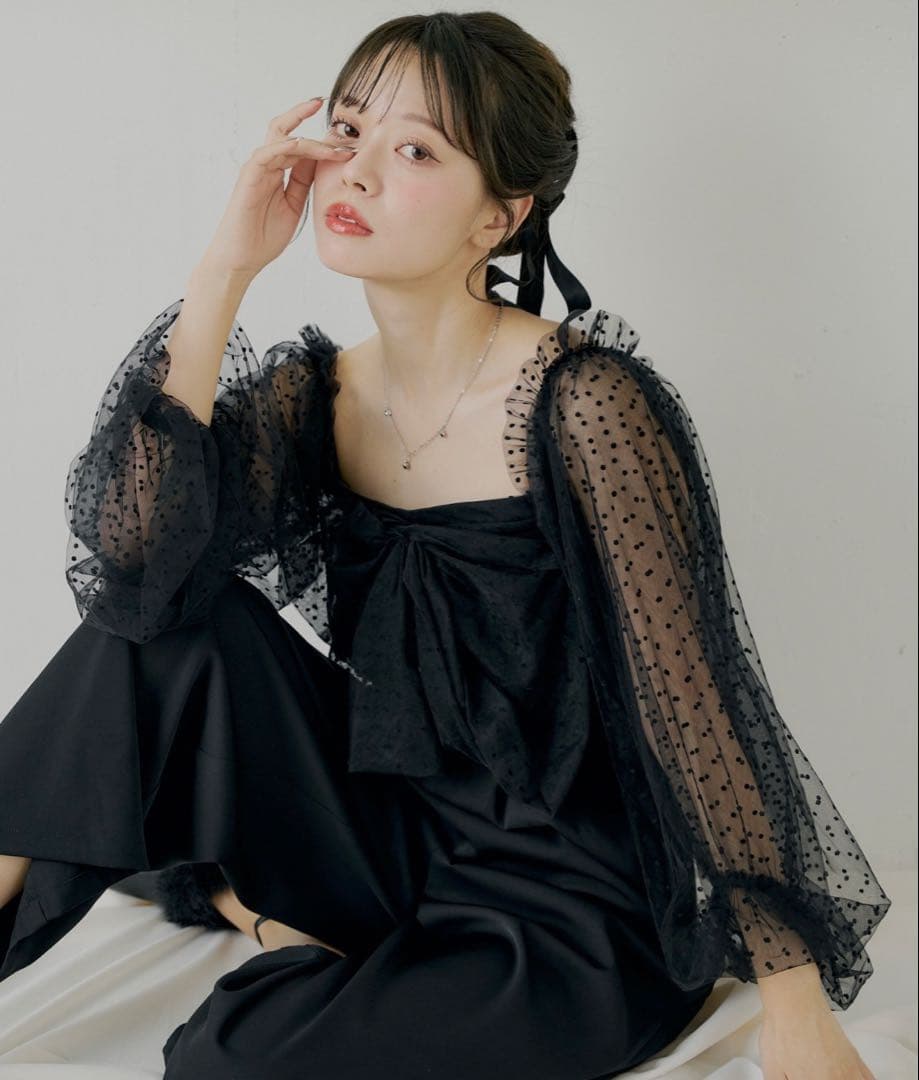 【SALON byChico】フロントリボンドッキングコンビネゾン/オケージョン