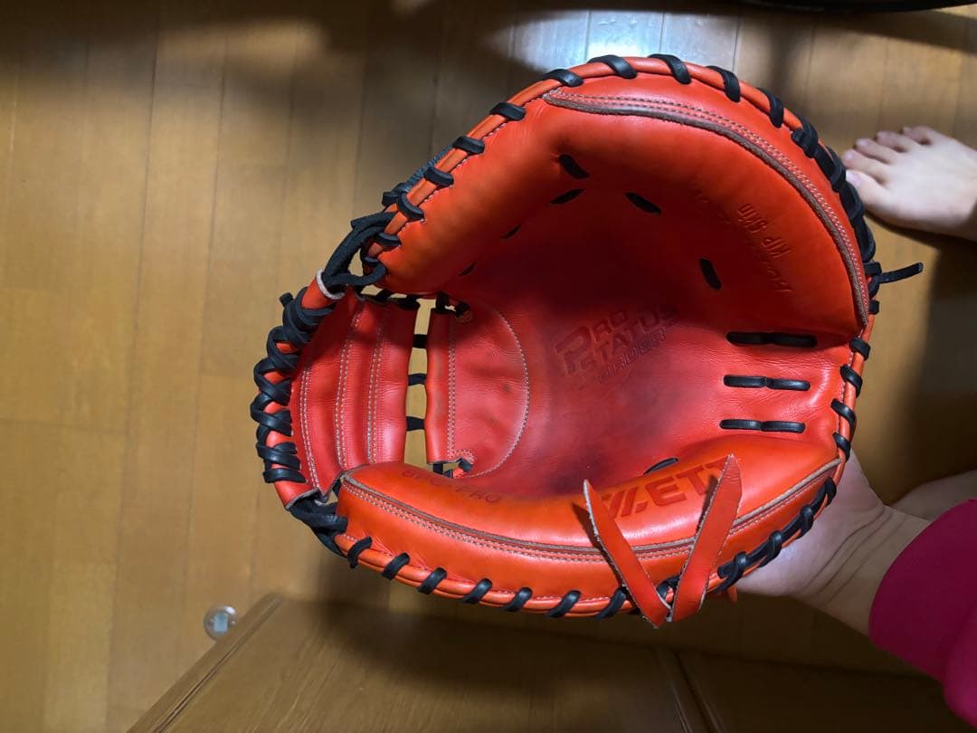 ZETTプロステータス 硬式 キャッチャーミット フルオーダー キップ 中村悠平