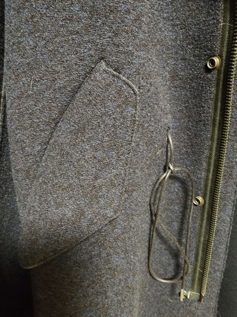 美品BOB ダークブルー フード付きダッフルコート モッズコートL【土日限定】