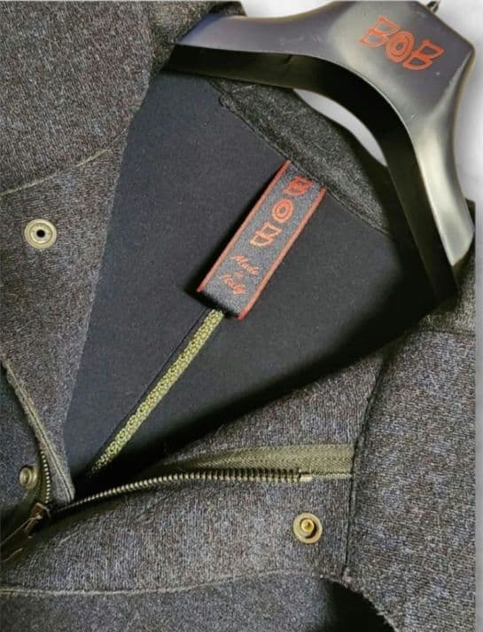 美品BOB ダークブルー フード付きダッフルコート モッズコートL【土日限定】