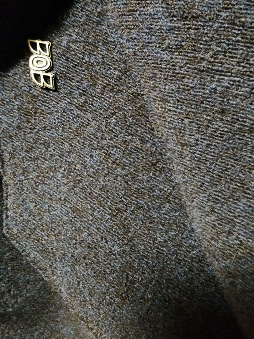 美品BOB ダークブルー フード付きダッフルコート モッズコートL【土日限定】