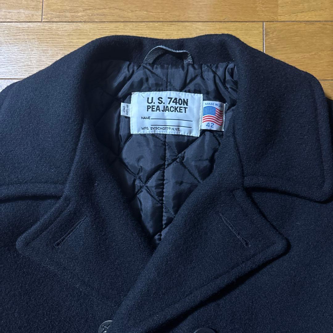 U.S. 740N ピーコート 42サイズ ダークネイビー　LLサイズ