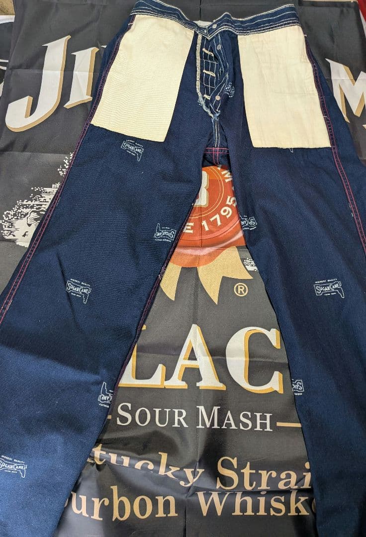 どんぐり　シュガーケーン ウォバッシュ ストライプ パンツ W32