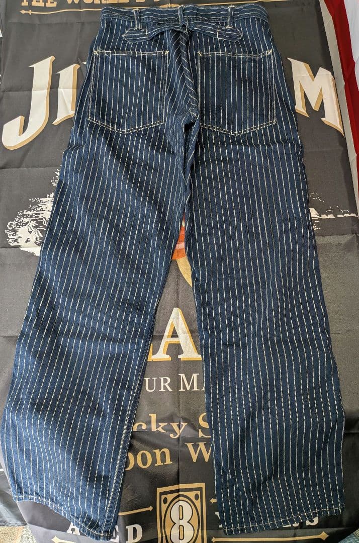 どんぐり　シュガーケーン ウォバッシュ ストライプ パンツ W32