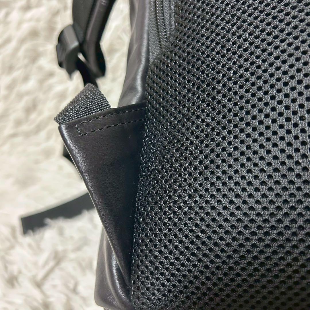 未使用級✨PORTER ポーター アルーフ リュック レザー ロゴ ブラック