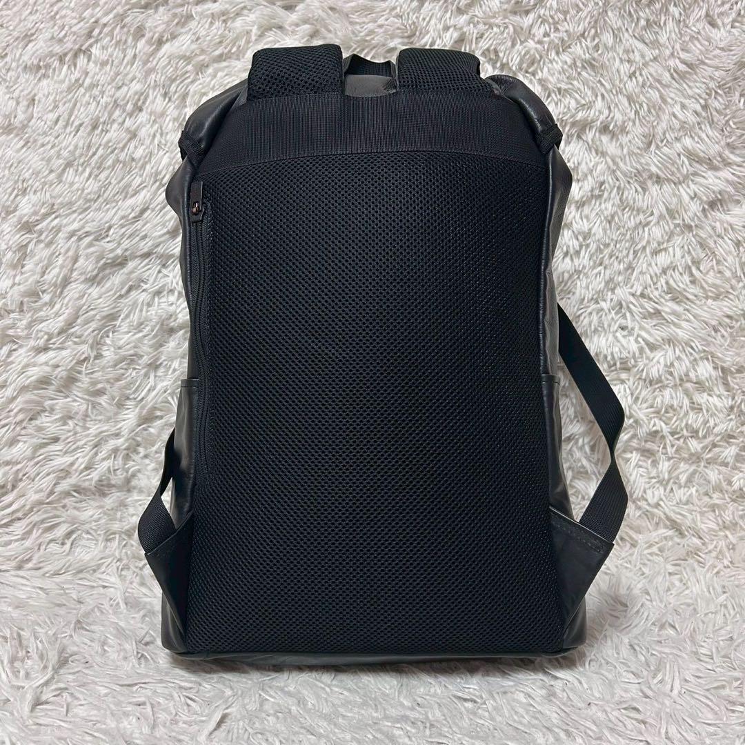未使用級✨PORTER ポーター アルーフ リュック レザー ロゴ ブラック