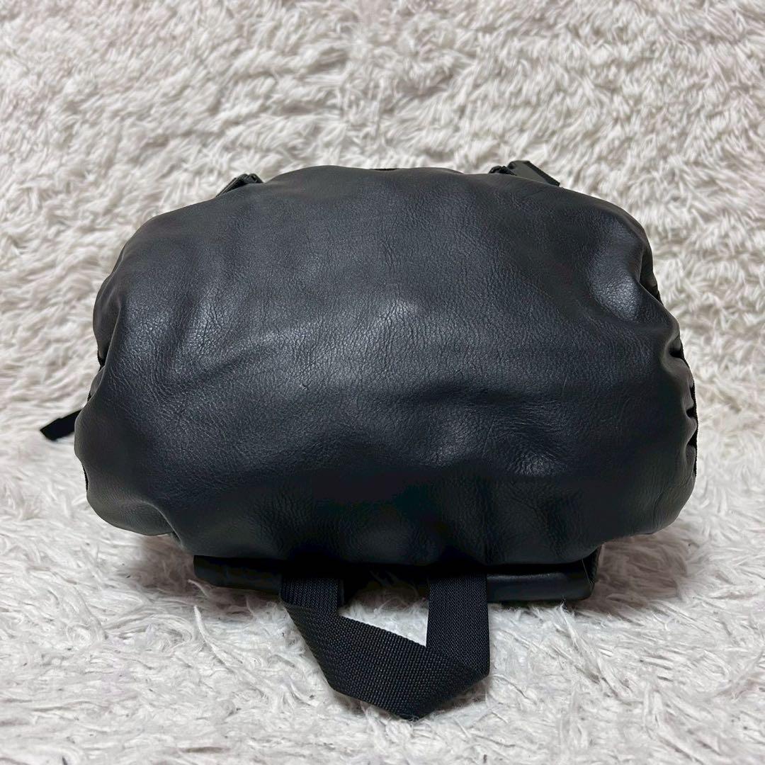 未使用級✨PORTER ポーター アルーフ リュック レザー ロゴ ブラック