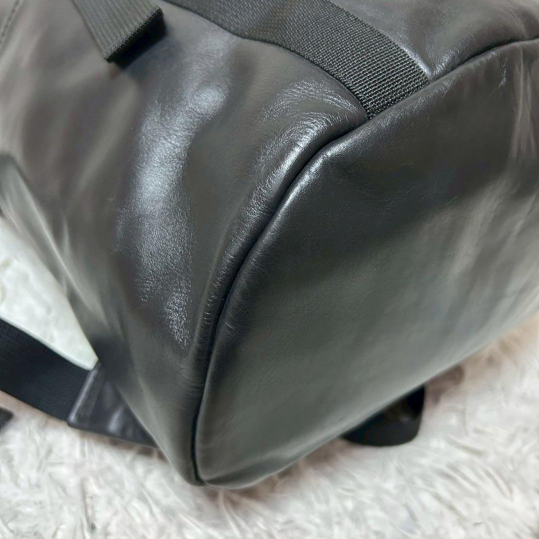 未使用級✨PORTER ポーター アルーフ リュック レザー ロゴ ブラック