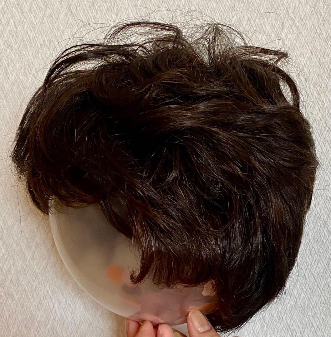 《値下げ》【美品】フォンテーヌ　ショート　パーマ　ウィッグ　専用ケース付