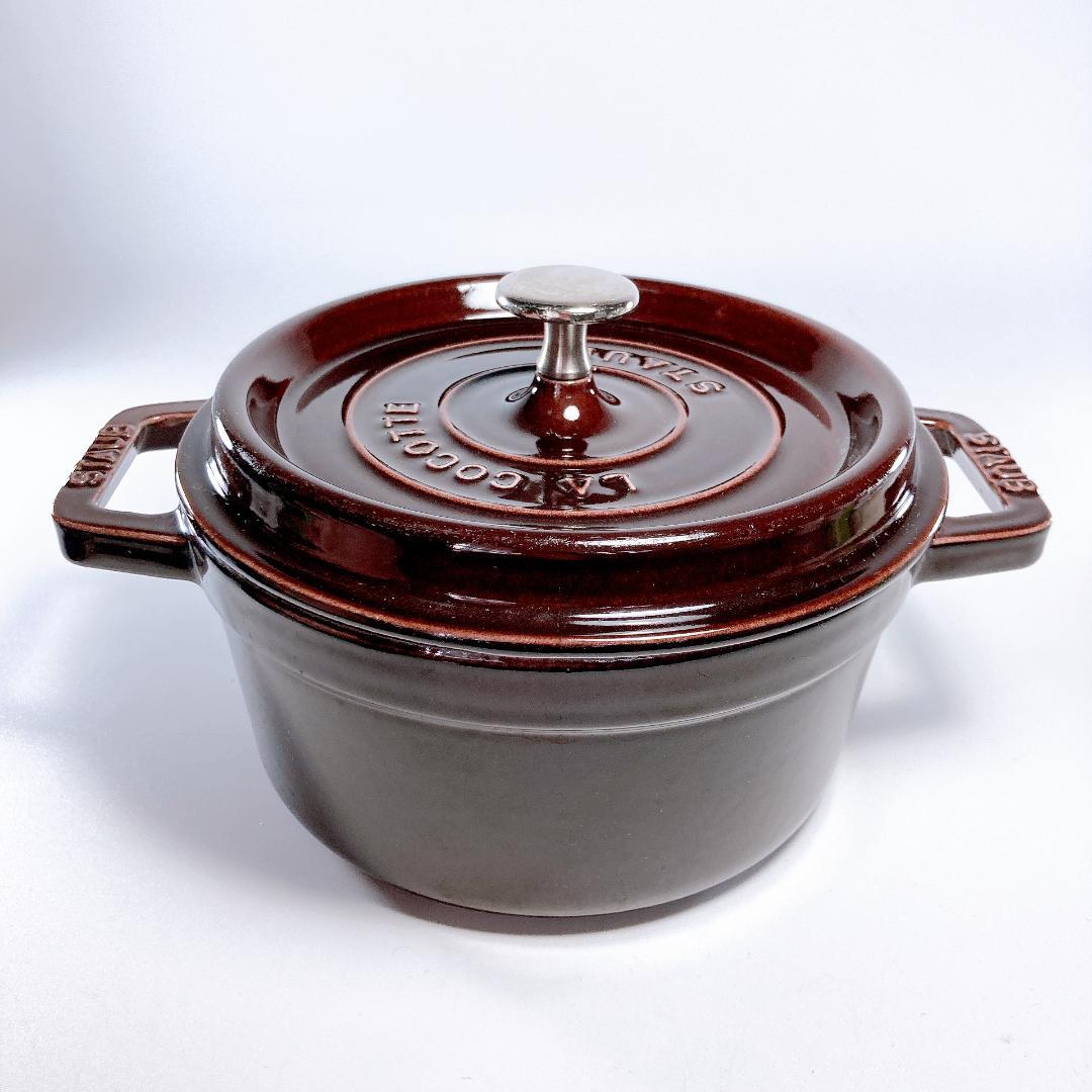 STAUB ストウブ ピコ・ココット ラウンド 20cm ブラウン　|3884|