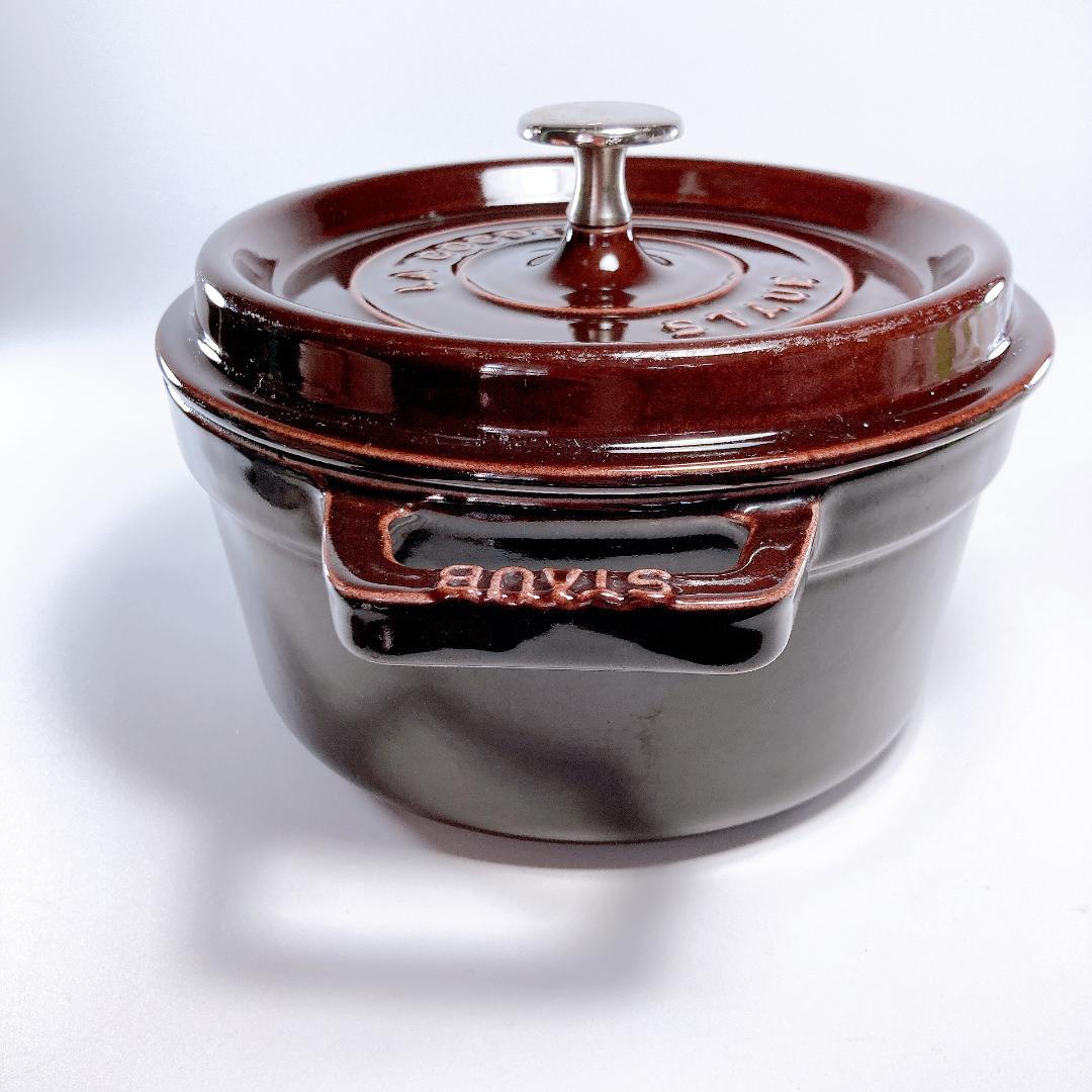 STAUB ストウブ ピコ・ココット ラウンド 20cm ブラウン　|3884|