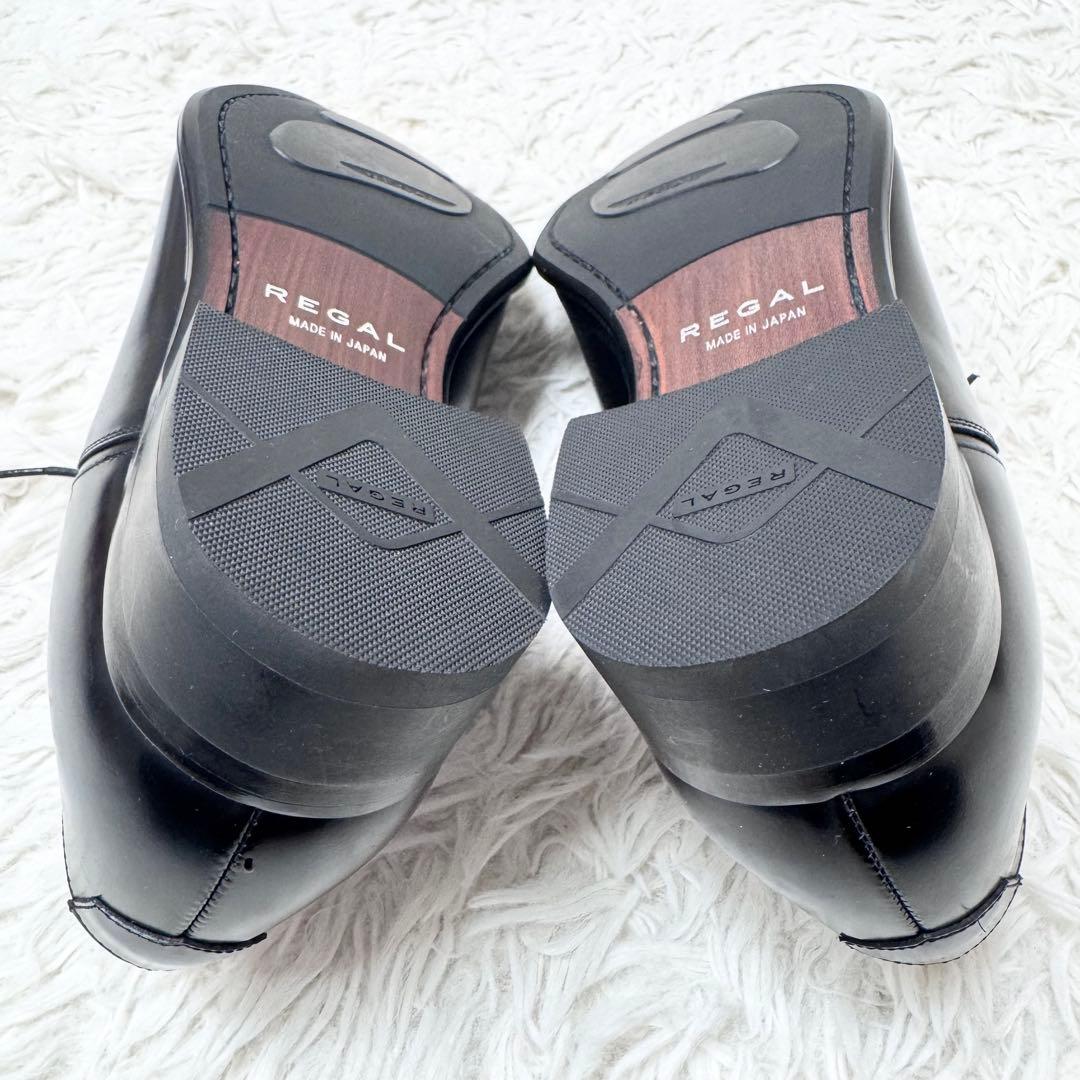 【新品】リーガル 日本製 725R ビジネスシューズ ストレートチップ 25 黒