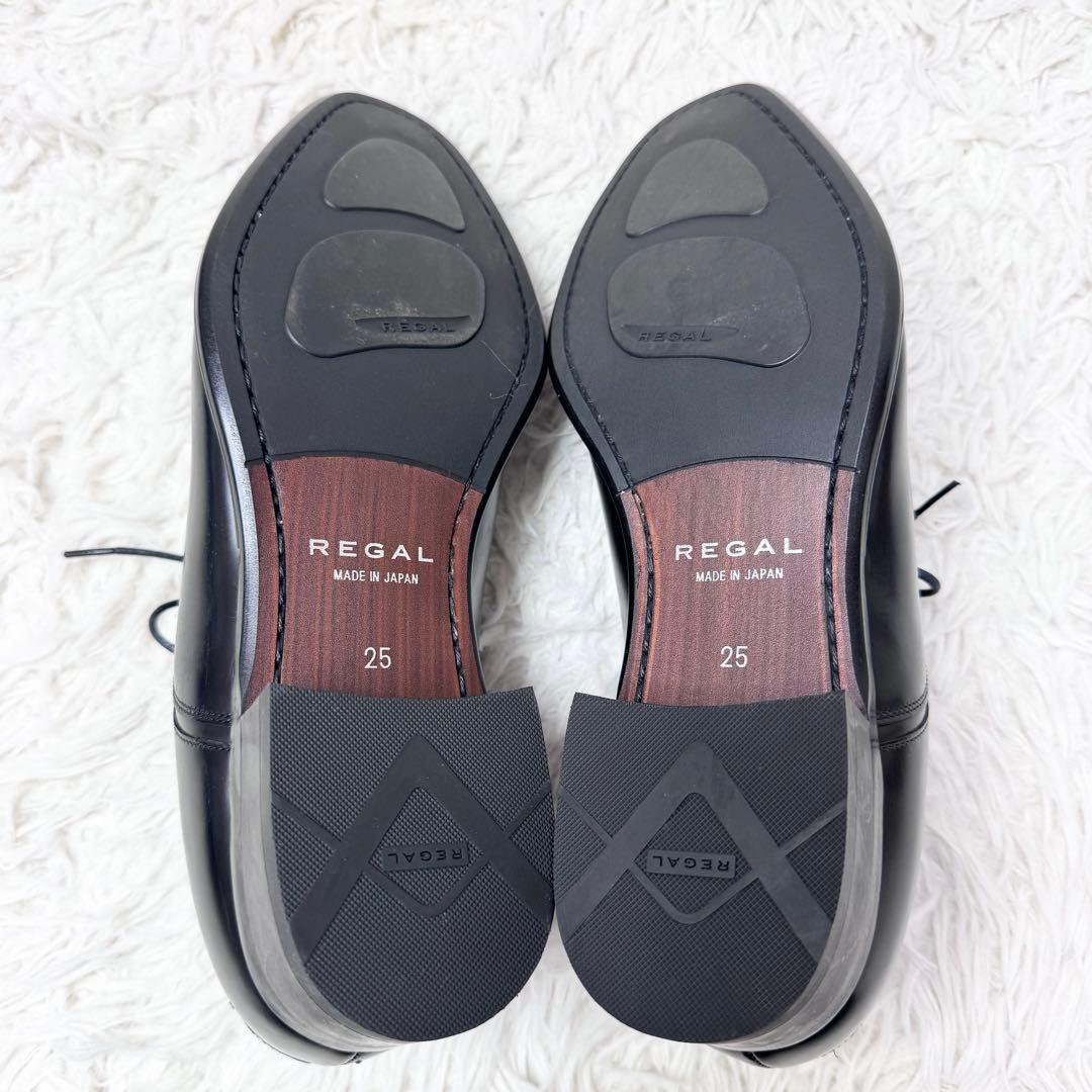 【新品】リーガル 日本製 725R ビジネスシューズ ストレートチップ 25 黒