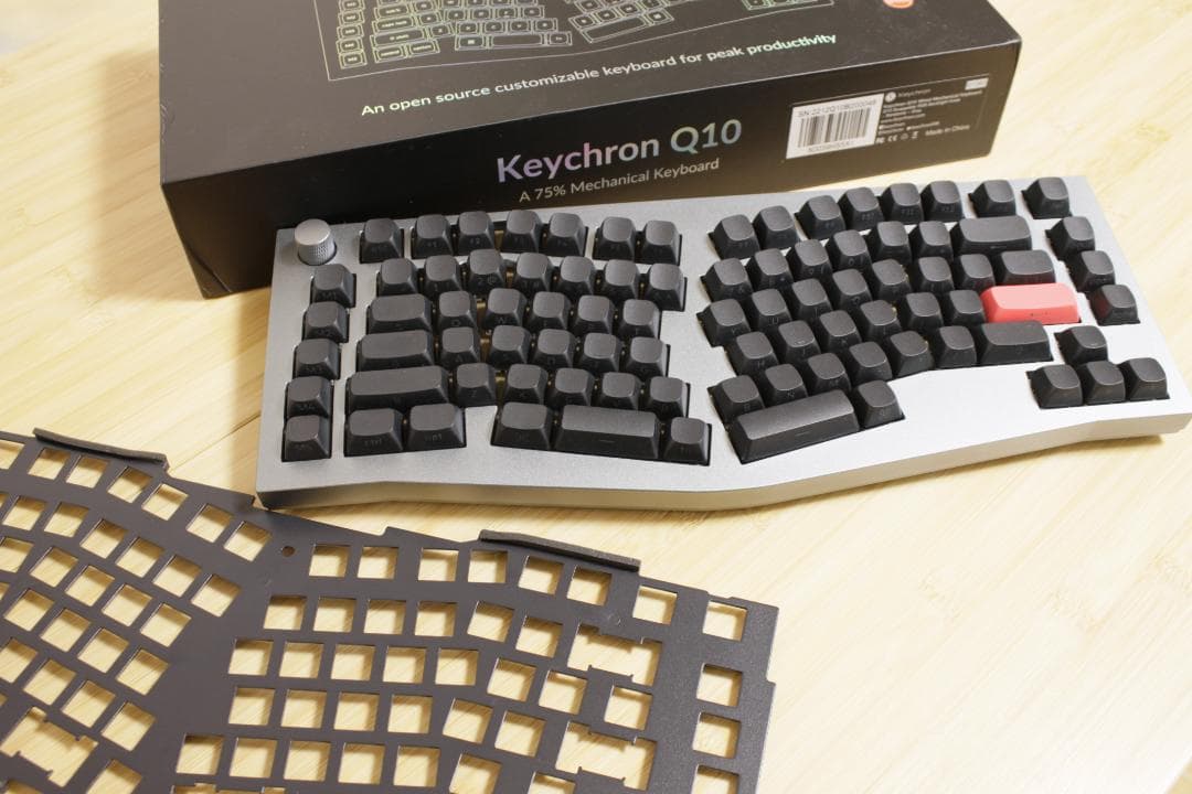【Keychron】Q10 QMK/VIA キーボード US配列 シルバー
