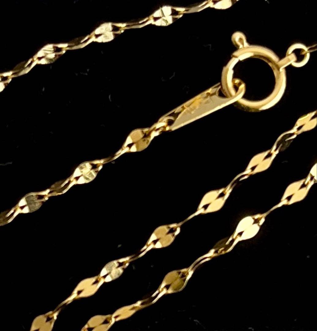 ラスト1本　新品　K24ネックレス ペタルチェーン　純金　3箇所刻印　造幣局刻印