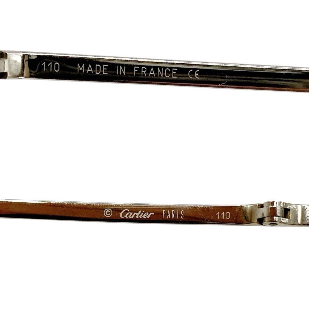 極美品✨カルティエ 南青山店オープン記念モデル リムレス サングラス シルバー