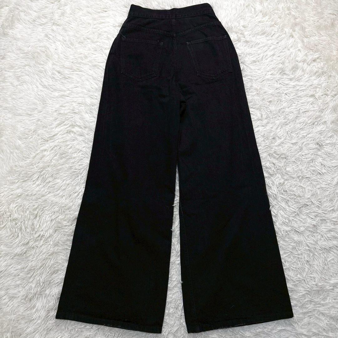 JOHN LAWRENCE SULLIVAN　ブラック　ワイドデニム 　XS