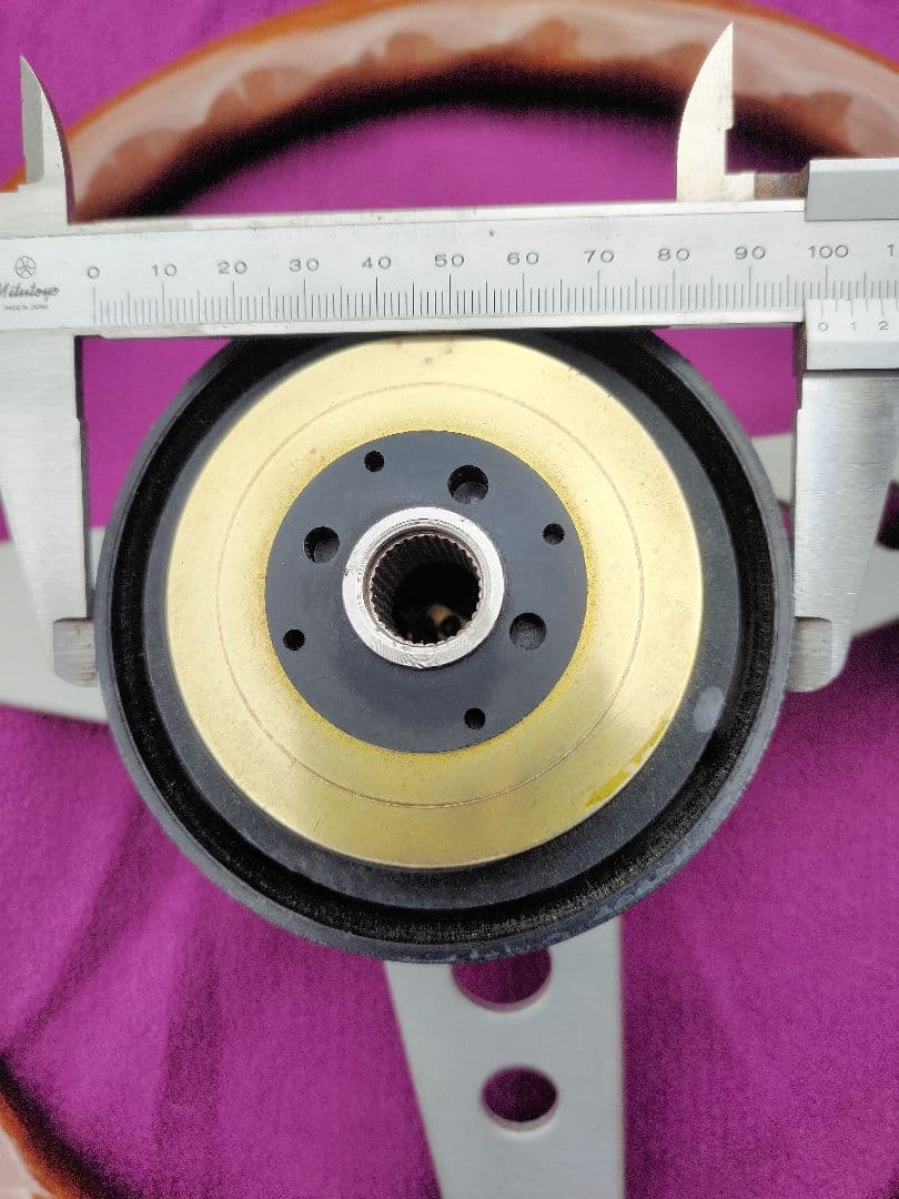 希少.旧車・OBA 35∅ ウッドステアリング 　ITALAN MADE