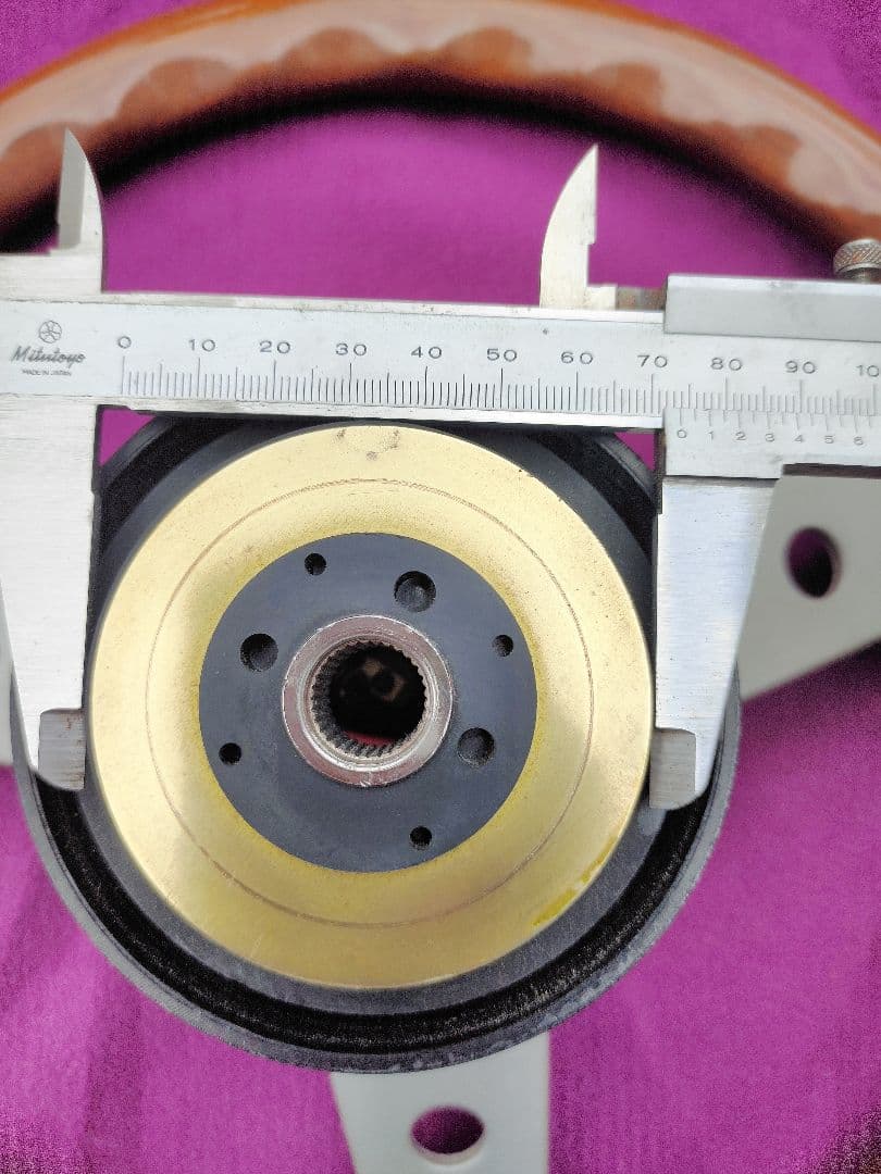 希少.旧車・OBA 35∅ ウッドステアリング 　ITALAN MADE