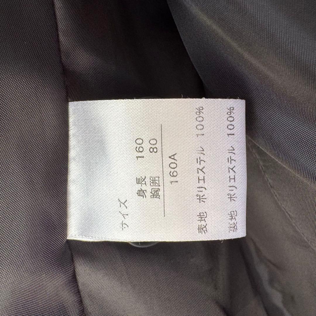 ワンダーファクトリー 160A スーツ 卒業式 ブラック　男の子　裾上げなし
