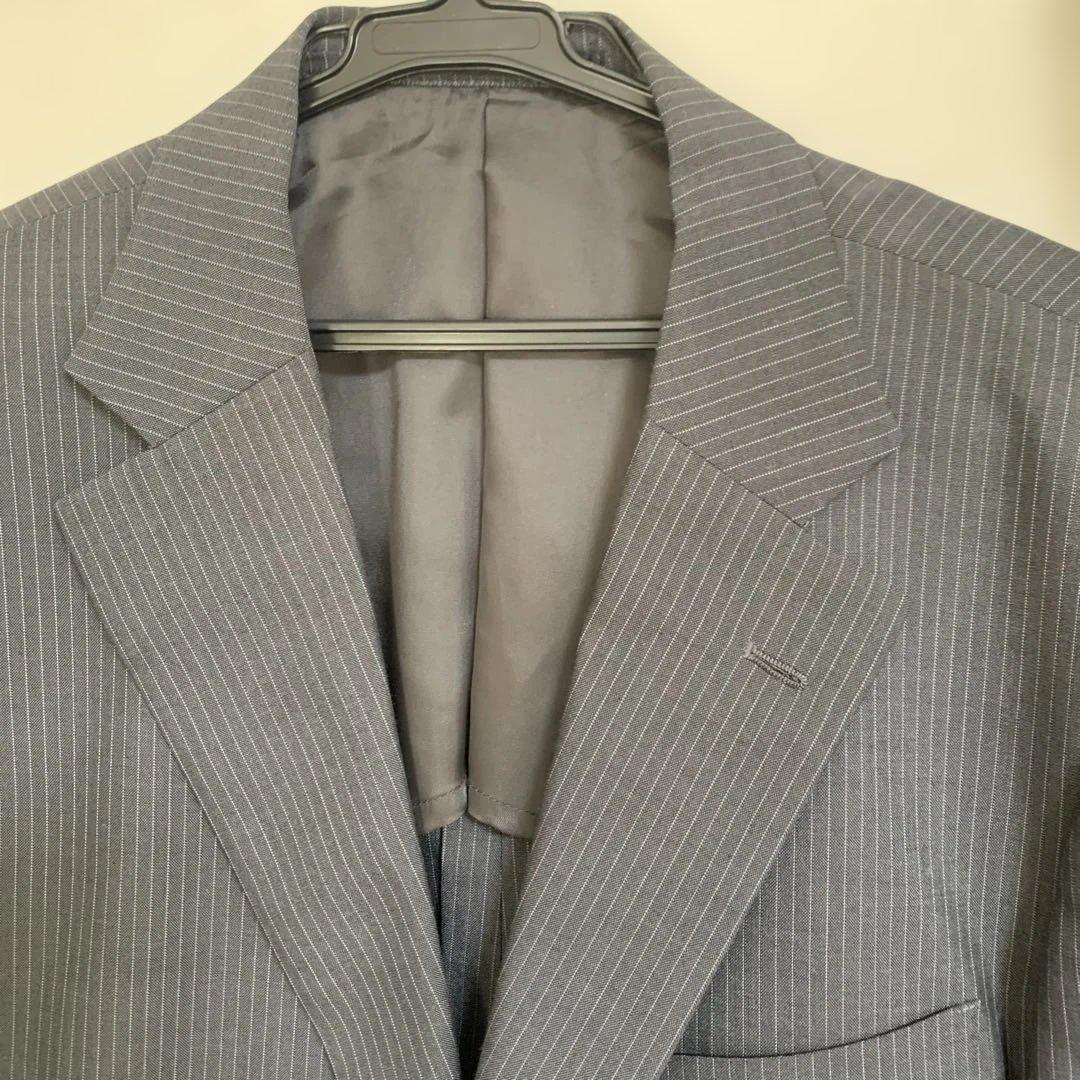 大きいサイズ ストライプ ビジネススーツセット