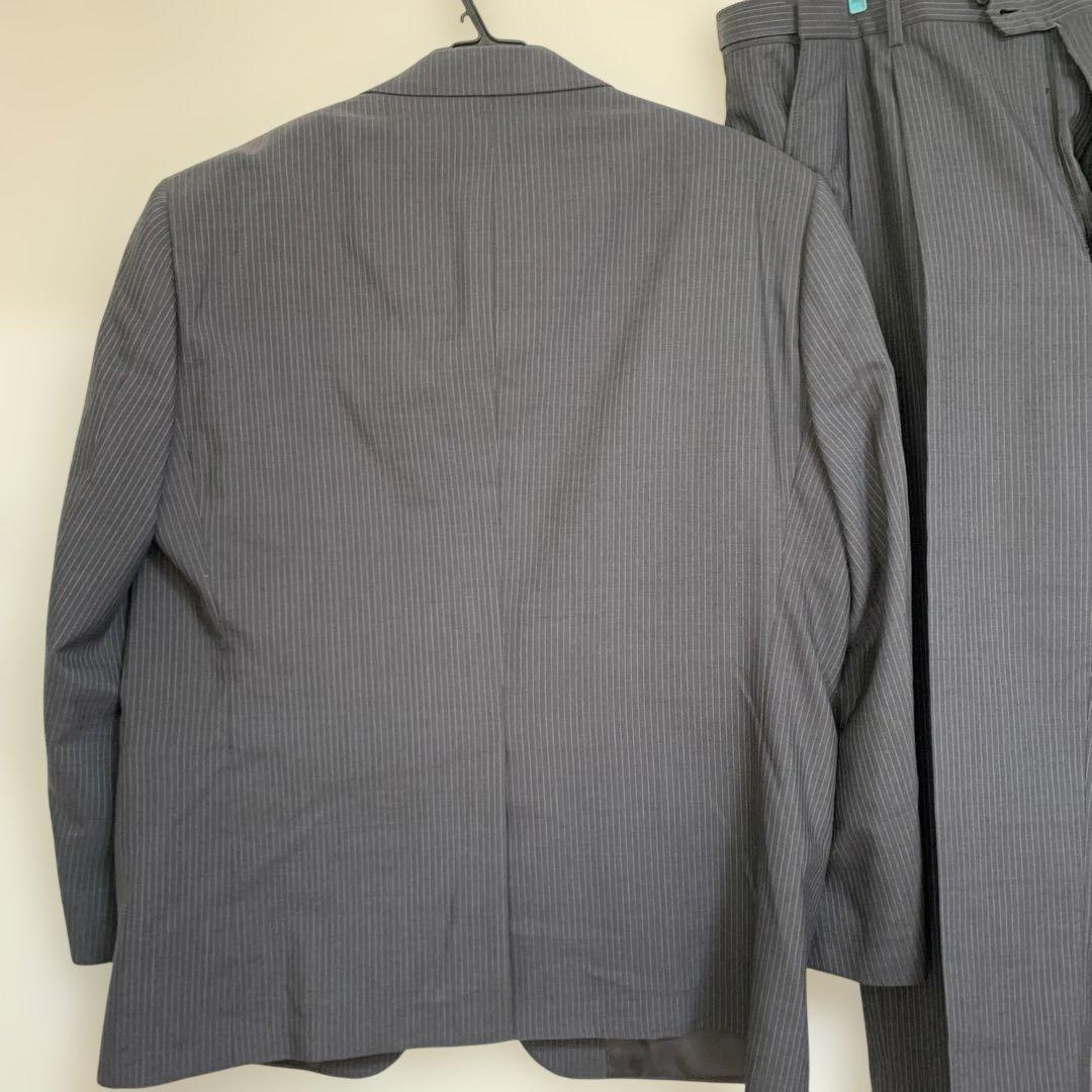 大きいサイズ ストライプ ビジネススーツセット