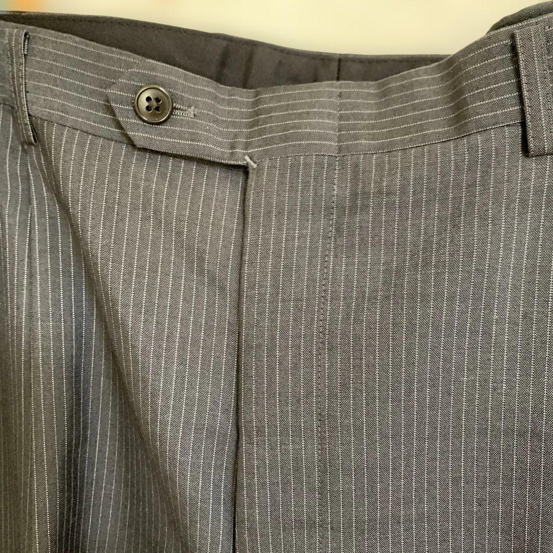 大きいサイズ ストライプ ビジネススーツセット