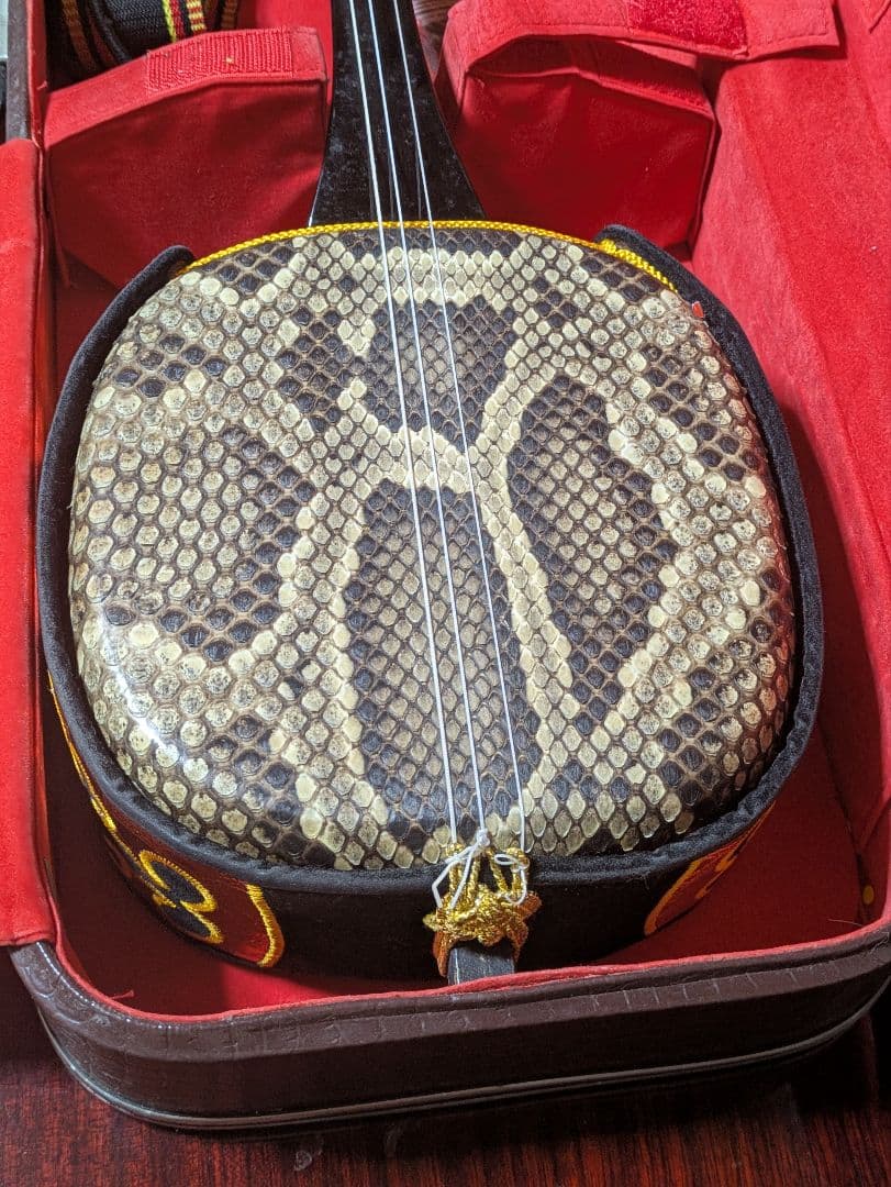 さ*き様 蛇皮三味線