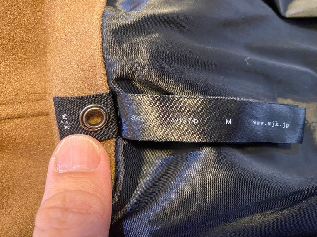 【土日限定美品】　定価約9万円 wjk ダッフルコート キャメル