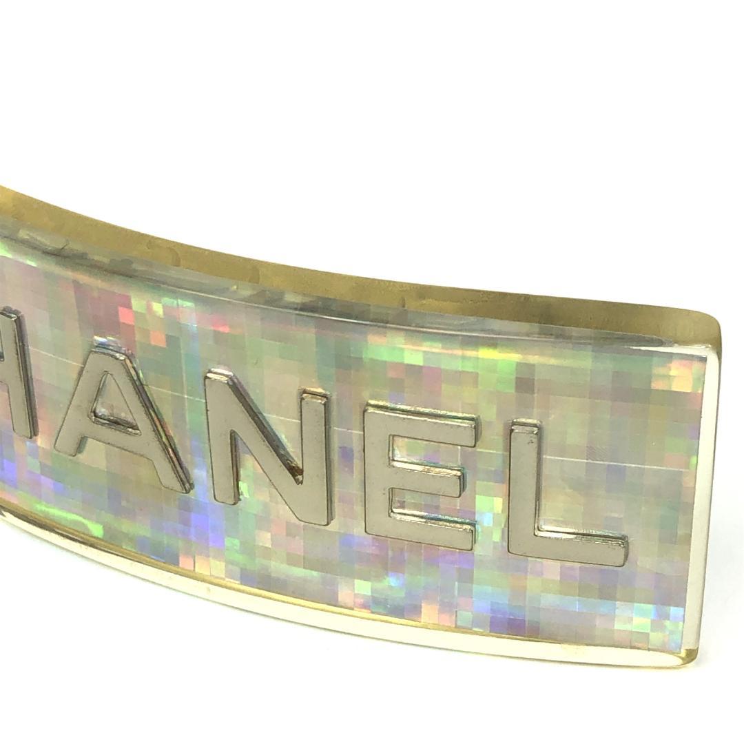 6F021/シャネル/バレッタ/髪留め/ヘアクリップ/ココマーク/ホログラム