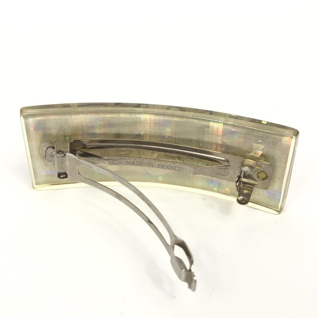 6F021/シャネル/バレッタ/髪留め/ヘアクリップ/ココマーク/ホログラム