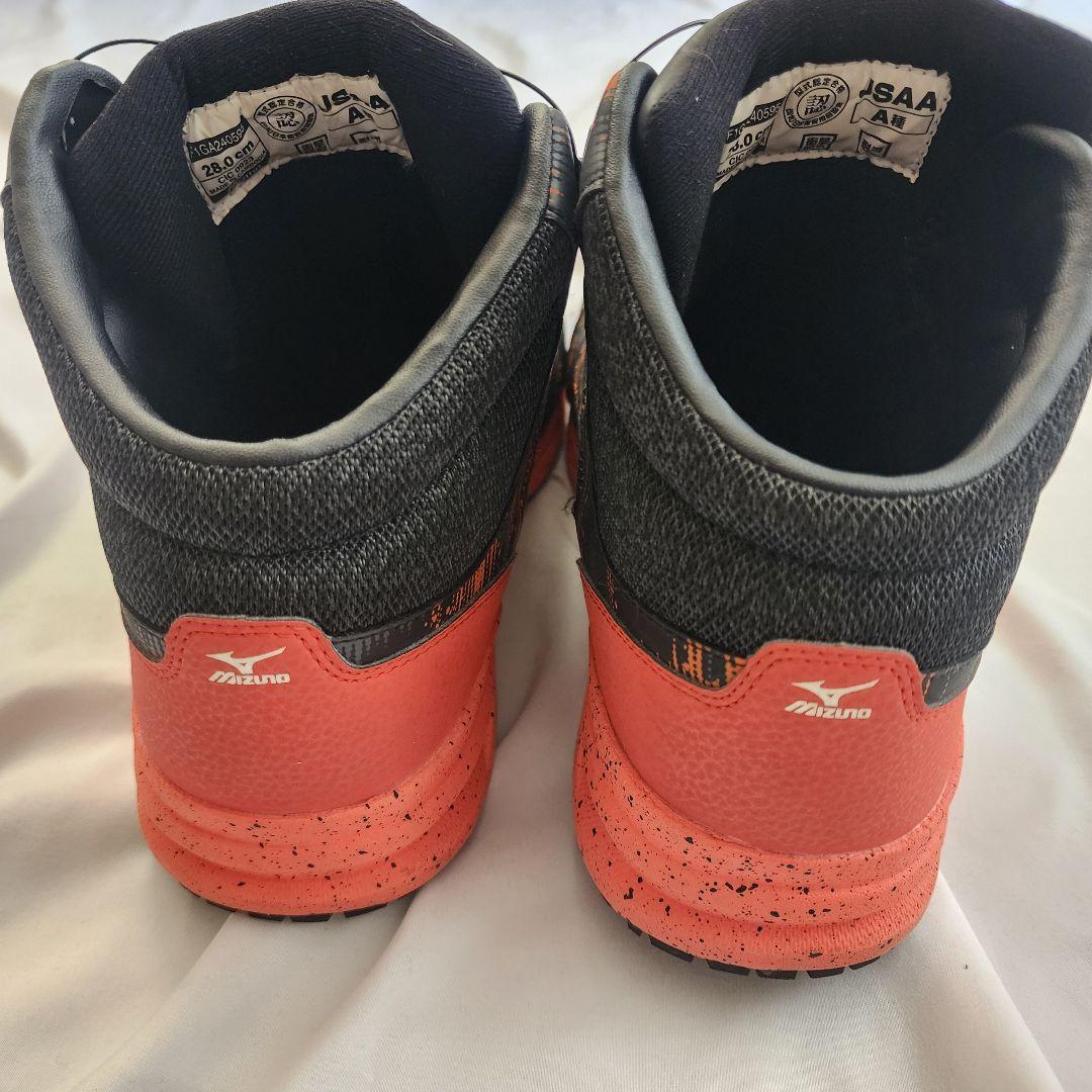 美品　ミズノ　安全靴　F1GA240595 28センチ　限定カラー