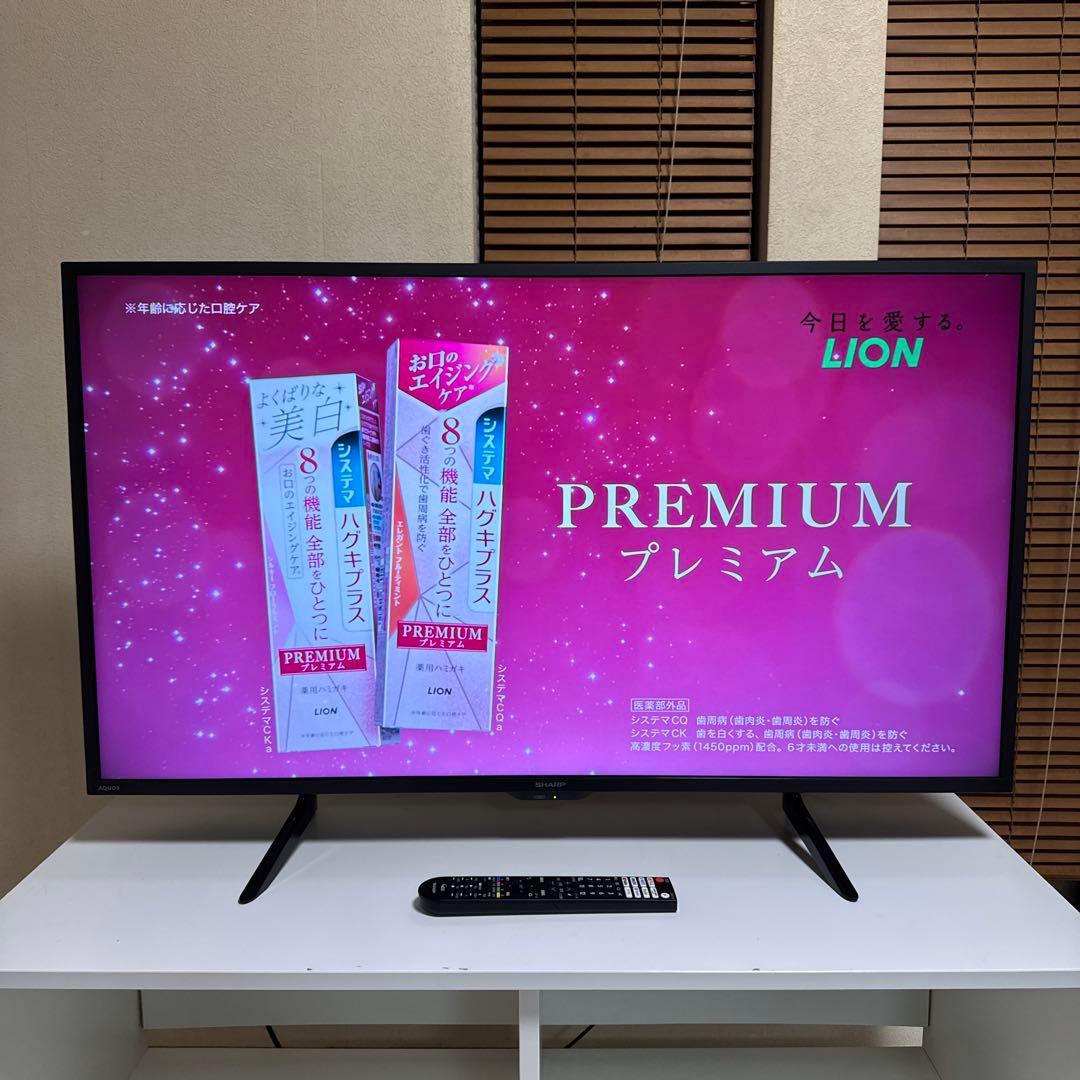 極美品 SHARP 2022年製 42V型4K液晶テレビ Bluetooth対応