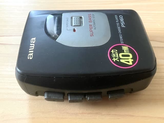 大出力重低音マシン 整備済完全動作品 AIWA HS-PS160 ブラック